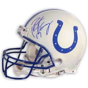  NFL Colts Peyton Manning Autographed Helmet Sports 