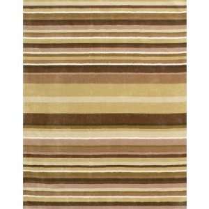 Meva Rugs AS03 GRN Ashlee Stripe Green Contemporary Rug Size Square 1 