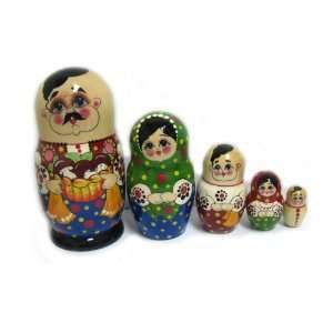  Nesting Doll   Wooden Traditional Matryoshka Ukrainian 