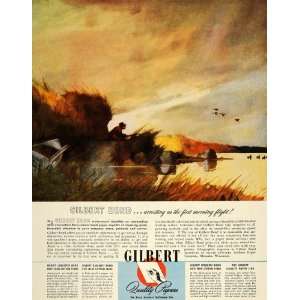  1945 Ad Gilbert Paper Duck Hunter Hunting Menasha WI 