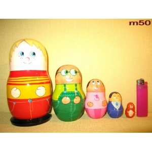  Higglytown Russian Nesting Nested Stacking Doll 5 Pcs #7 