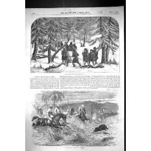  1856 Bear Hunting Russia Pig Sticking Bombay Presidency 