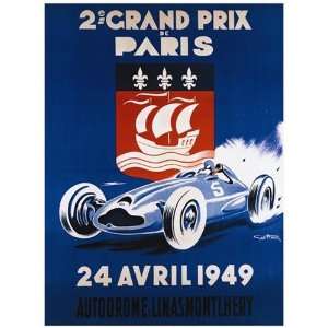  Grand Prix De Paris 24 Avril 1949 Finest LAMINATED Print 