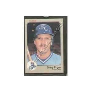  1983 Fleer Regular #121 Greg Pryor, Kansas City Royals 