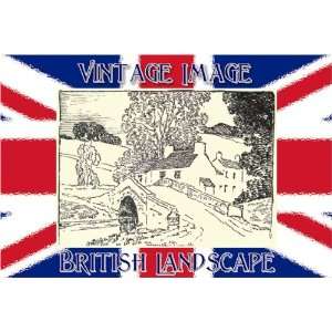   7cm x 4.5cm Gift Tags British Landscape Near Bampton