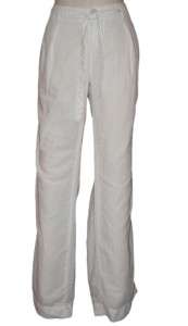 JAMES PERSE White Cotton Linen Belted Cuffed Pant NWT  