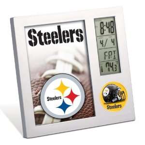  PITTSBURGH STEELERS OFFICIAL DESK CLOCK ALARM PICTURE 