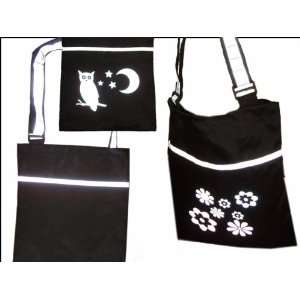   Tote Backpack Bag w/ Flower Design 15x13   RT1