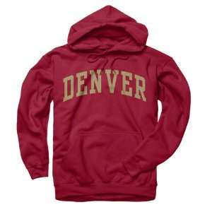 Denver Pioneers Cardinal Arch Hooded Sweatshirt  Sports 