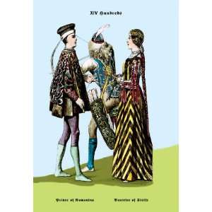  Prince of Romania and Beatrice of Steife 12x18 Giclee on 