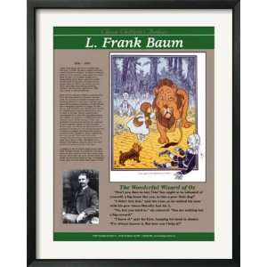  Classic Childrens Authors   L. Frank Baum Framed Framed 