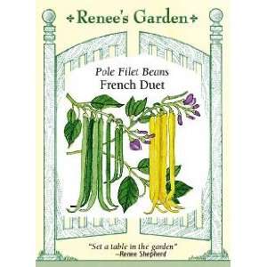 Bean Pole Seeds, Filet French Duet Patio, Lawn & Garden
