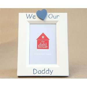  hand painted picture frame   we heart daddy