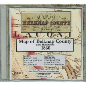  Map of Belknap County, NH, 1860, CDROM 