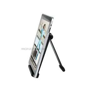    Aluminum Foldable Desktop Stand for iPad 1 & 2   Black Electronics