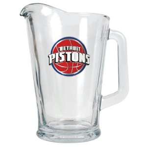  Detroit Pistons NBA 60oz Glass Pitcher   Primary Logo 