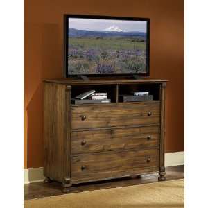   COLLECTION TV CHEST RUSTIC NATURAL WEATHERED WOOD