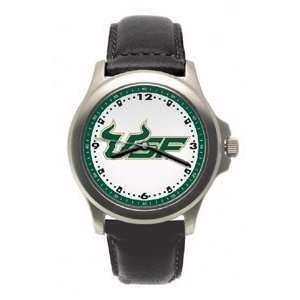  South Florida Bulls Mens Rookie League Leather Strap Watch 
