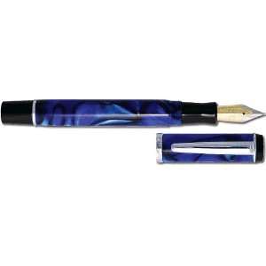  Romet Europa Blue/Black ST Medium Point Fountain Pen 