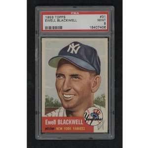  1953 Topps 31 Ewell Blackwell PSA MINT 9 Sports 