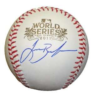  Lance Berkman Autographed Official 2011 World Series 