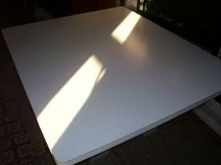  Designer Dining Room / Kitchen Table White Formica  X  Leg Design 
