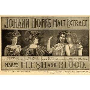   Malt Extract Tonic Sarah Bernhardt   Original Print Ad