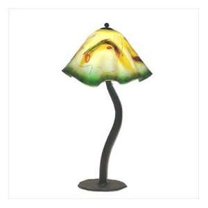  Diamondback Table Lamp with Glass Shade