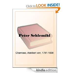 Peter Schlemihl Adelbert von Chamisso  Kindle Store