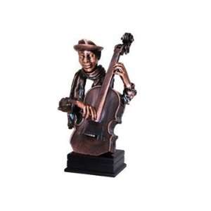  15 inch Bronze Color Jazz Bass Player Head And Bust 