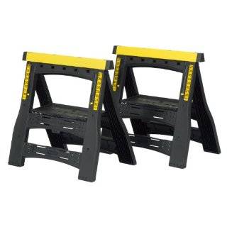 Stanley 60622 Folding Adjustable Sawhorse, Twin Pack by Stanley
