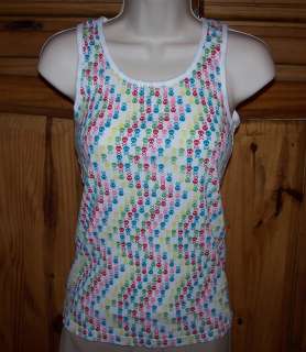   HEAD JEANS CO Ribbed Skull Print Tank Top Junior Size Large  