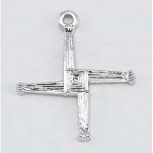  Sterling St. Brigid Cross with 18 Stainless Steel Chain 