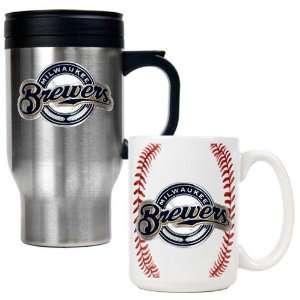  Milwaukee Brewers MLB Stainless Steel Travel Mug 