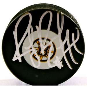  Ray Bourque Autographed Boston Bruins Puck   GAI 