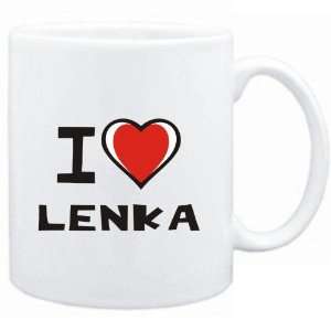  Mug White I love Lenka  Female Names