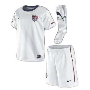   USA Preschool White Home Soccer Kit / Uniform Set