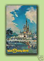 Disneyland Walt Disney World Pre Opening Art Castle PC  