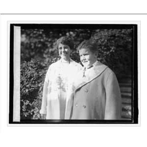 Historic Print (L) Mrs. Coolidge & Joe Nevin, Wash., typical boy, 10 