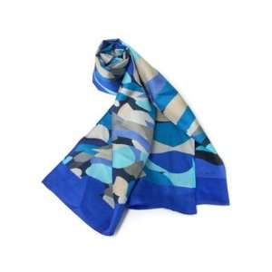  ECHO Small Silk Scarf, Abstract