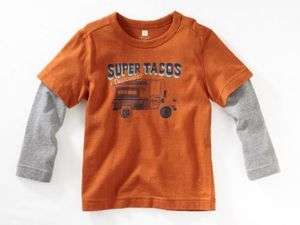 TEA COLLECTION Super Taco Truck Layer Tee 7 NWT  