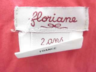 FLORIANE Girls Pink Rain Coat Jacket Sz 2 Yrs  