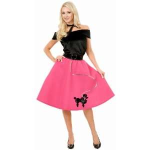  Pink Poodle Skirt Adult Plus Costume Health & Personal 