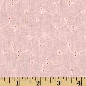  48 Wide Gauze Eyelet Baby Pink Fabric By The Yard Arts 