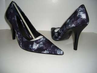 NINE WEST FREDAO NEW Womens Black Multi Shoes Classic Pumps Heels US 