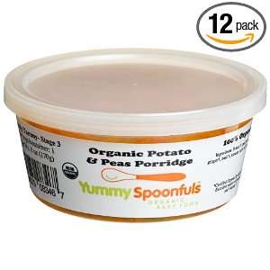   Chunky Yummy Organic Potato & Peas Porridge, 6 Ounce Tubs (Pack of 12