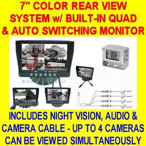   COLOR REAR VIEW BACKUP SYSTEM SAFETY CAR PICKUP TRUCK TRAILER  
