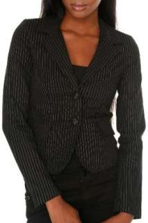  Tripp Black And Grey Stripe Skull Button Jacket Clothing