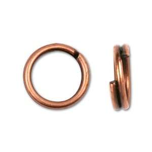 Antique Copper Plated Split Ring 7mm Arts, Crafts 