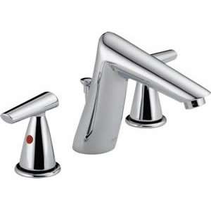 Delta 3582LF MPU Rizu Two Handle Widespread Lavatory Faucet With Metal 